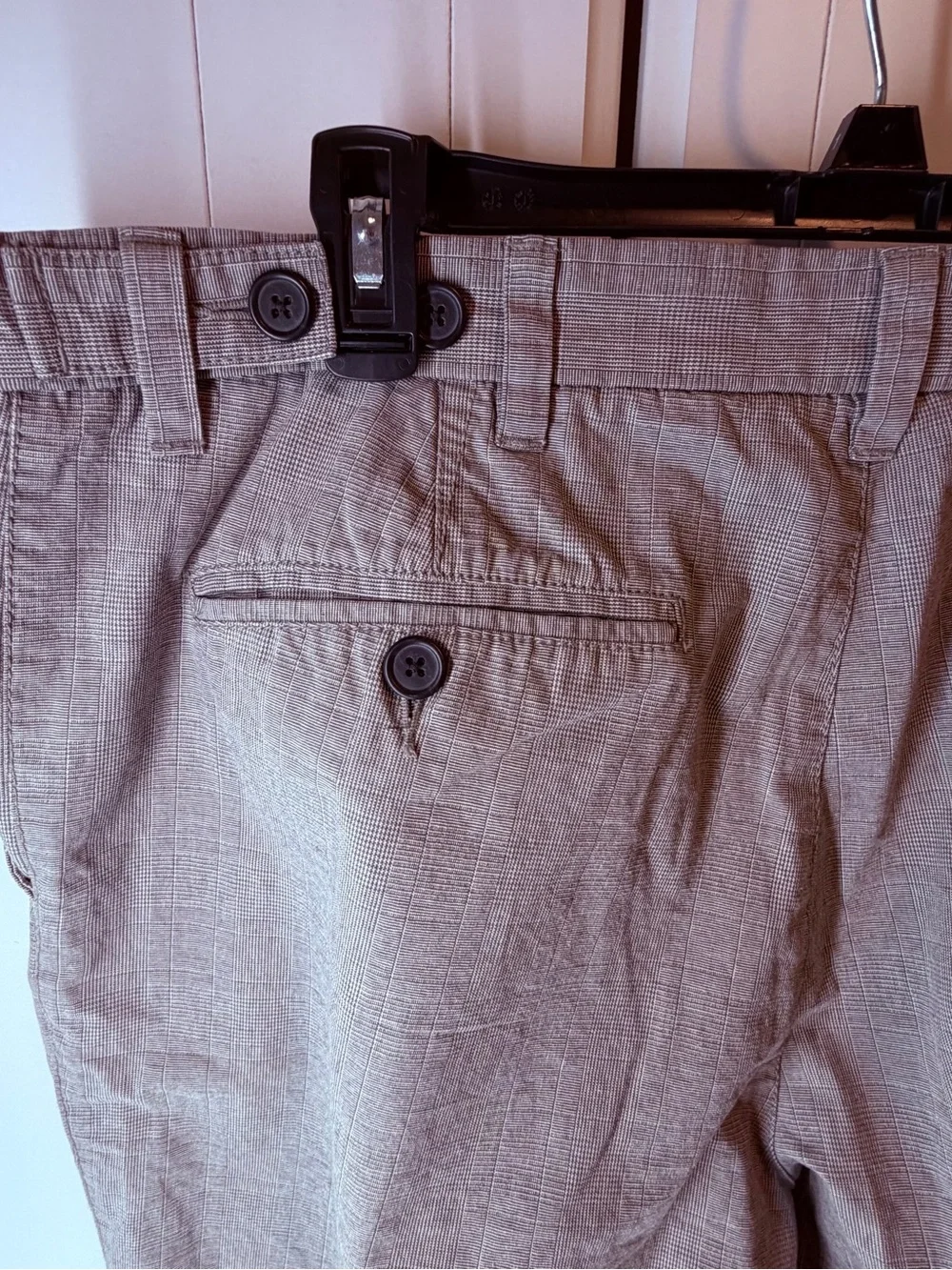 Old Navy 2008 Gray Grid Check Trousers Men's Academia Workwear Boho Y2K